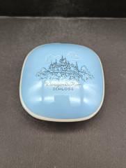 Шкатулка винтажная миниатюрная Kahla &quot;Замок в Вернигероде&quot;, фарфор, 10 х 10 см, Германия, 1960-70гг.