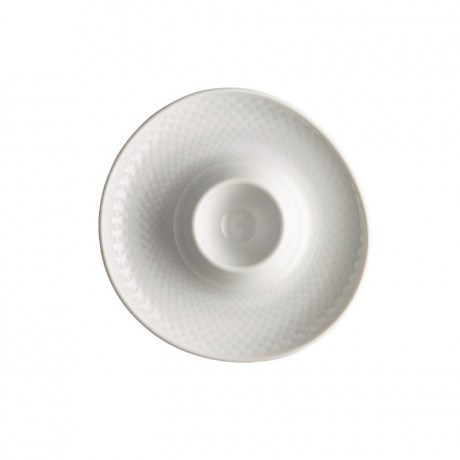 Rosenthal Rosenthal Junto Weiss - Porzellan Eierbecher mit Ablage 13 cm Rosenthal Junto Weiss - Фарфоровая подставка для яиц с полкой 13 см