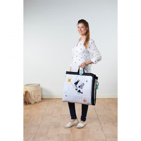 Tiny Love Krabbeldecke Super Mat Black  White Magical Tales Игровой коврик Super Mat Black White Magical Tales