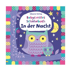 Usborne Verlag Babys erstes Schiebebuch: In der Nacht Первая скользящая книга ребенка: в ночи