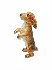 Статуэтка винтажная Goebel &quot;Щенок&quot;, фарфор, 13 х 8 см, Германия, 1970-80гг.