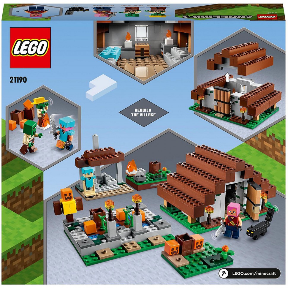 Купить LEGO Minecraft 21190 Das verlassene Dorf ЛЕГО Заброшенная деревня в  интернет-магазине Diskontshop.eu Германия всего за 8 149 руб. в