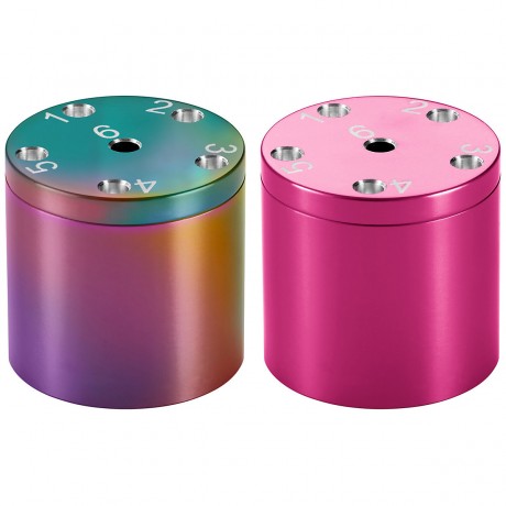 BestSaller SUPER SIX Wurfelspiel Aluminum 2-teiliges Set SUPER SIX алюминиевый набор из 2 предметов для игры в кости