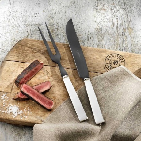 Robbe & Berking Robbe & Berking Riva - 150 g versilbert Tranchierset Frozen Black 2-tlg. Robbe &amp; Berking Riva - Набор для резьбы по дереву, 150 гр., Frozen Black, 2 предм.