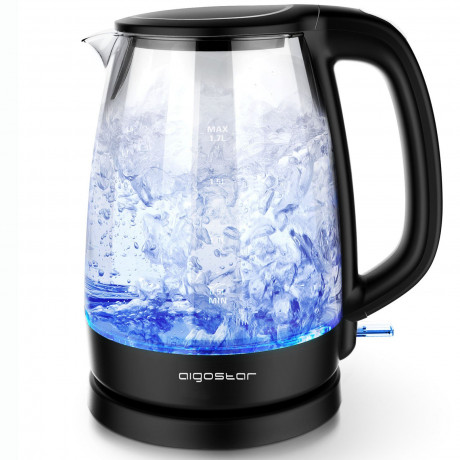 Aigostar Aigostar Wasserkocher Boro-Silikatglas, 1,7 l, 2200,00 W, Abschaltautomatik, Uberhitzungsschutz  Trockenkochschutz  Чайник Айгостар боросиликатное стекло, 1,7 л, 2200,00 Вт, автоматическое отключение, защита от перегрева, защита от выкипания