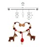 SindiBaba® Kinderwagenkette Reh AUDREY gehakelt mit Rasseln Коляска-цепочка олень ОДРИ связана крючком с погремушками