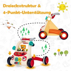 COSTWAY® Lauflernwagen mit Musik  Licht ab 9 Monaten Ходунки с музыкальным светом с 9 мес.