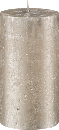 Profissimo Свеча декоративная metallic platin 130/68, 1 шт