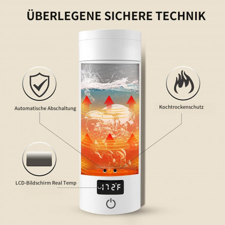 TOPMELON TOPMELON Reise-Wasserkocher Tragbarer elektrischer Wasserkocher, 300,00 W Grun TOPMELON Travel Kettle Портативный электрический чайник 300,00 Вт