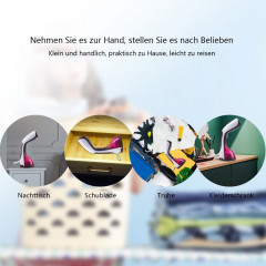 GelldG GelldG Dampfburste Dampfglatter, 200ML Steamer Wassertank Dampfburste Faltenentferner fuchsia Паровая щетка GelldG, разглаживатель паров, резервуар для воды для отпаривателя, 200 мл, паровая щетка для удаления морщин