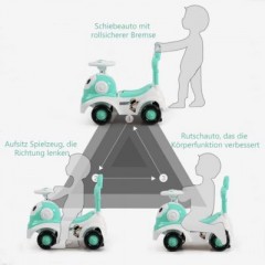 COSTWAY Rutschauto zum Rutschen  Schieben  Reiten Поездка на слайд-машине для катания на слайде