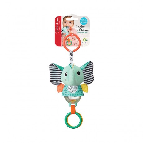 Infantino Hange-Spielzeug Elefant mit Licht Sound Игрушечный слон Hange со светом и звуком