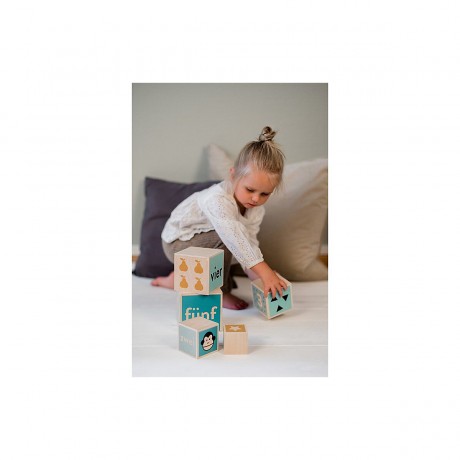 KINDSGUT Holz-Stapelturm Stapelspielzeug Деревянная башня для штабелирования