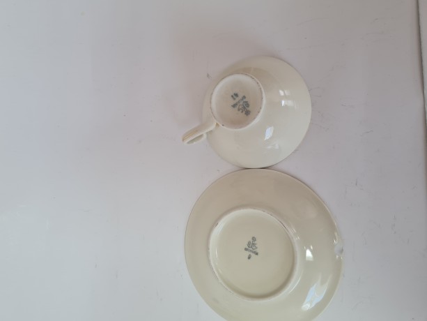 Porzellanfabrik Gareis, Kühnl & Co (GKC), ГКС Фарфоровое чайное трио с позолотой, Германия 1960г.