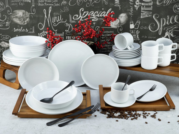 Creatable Creatable Kombiservice 30-tlg. CHEF COLLECTION Weiss Создаваемый комбинированный сервиз 30 шт. КОЛЛЕКЦИЯ ШЕФ-ШЕФА