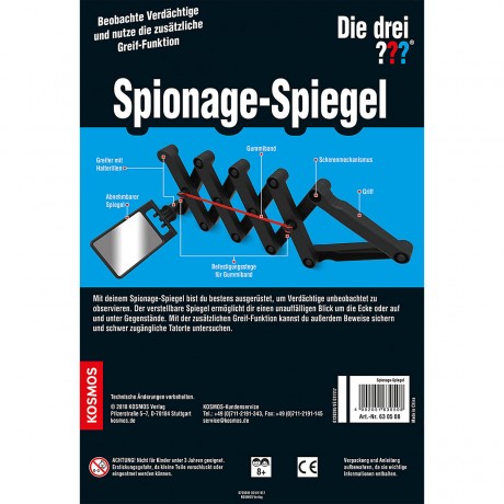 Kosmos Die drei ??? Spionage-Spiegel Три ??? шпионское зеркало