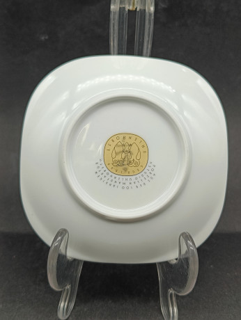 Тарелки декоративные винтажные Gerg. Uhlenhorst "Достопримечательности Германии", сувенирные, 8 шт., фарфор, 15.5 х 10.5 см, Германия, 1980-90гг.