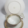 Чайное трио винтажное Weiss Wasser с золотистым декором, фарфор, Германия, 1960-70гг. Чайное трио винтажное Weiss Wasser с золотистым декором, фарфор, Германия, 1960-70гг.