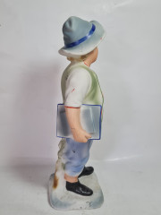 Статуэтка винтажная ARPO &quot;Юноша с книгами&quot;, керамика, 29 см, Румыния, 1960-70гг.