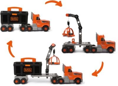 Smoby Black+Decker Truck Черный + двухэтажный грузовик
