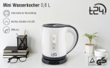 T24 T24 Reise-Wasserkocher Wasserkocher klein 0,8L, 1100W, TUV/GS, Grau, 1100 W Дорожный чайник T24 маленький 0,8л, 1100Вт, TUV/GS, серый, 1100Вт