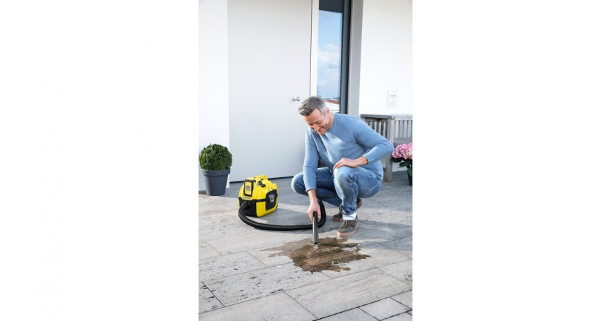 Karcher Karcher WD 1 Compact Battery, Nass-/Trockensauger gelb/schwarz, ohne Akku und Ladegerat gelb/schwarz Karcher WD 1 Compact Battery, пылесос для сухой и влажной уборки желтый/черный, без аккумулятора и зарядного устройства