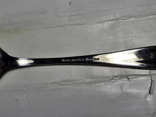 Набор столовых приборов винтажный Marke Tischiein Crominox, на 12 персон, 61 прибор, в заводской упаковке, нержавеющая сталь, Германия, 1970-80гг.