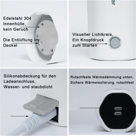 Yoyaxi Yoyaxi Reise-Wasserkocher 304 kleiner tragbarer elektrischer Reisewasserkocher mit Innentank g Yoyaxi Travel Kettle 304 Маленький портативный электрический дорожный чайник с внутренним баком