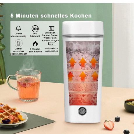 Yoyaxi Yoyaxi Reise-Wasserkocher 304 kleiner tragbarer elektrischer Reisewasserkocher mit Innentank g Yoyaxi Travel Kettle 304 Маленький портативный электрический дорожный чайник с внутренним баком