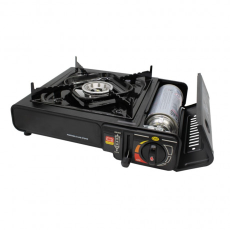 HOOZ HOOZ Gaskocher Outdoor Campingkocher mit Koffer, (Packung, 1-St), BxLxH: 47x31x11 cm, 1 x 2,2 kW Brenner Газовая плита HOOZ походная уличная с футляром, (упаковка, 1 шт.), ШxДxВ: 47x31x11 см, горелка 1 x 2,2 кВт