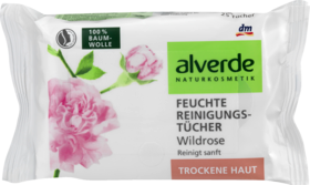 alverde NATURKOSMETIK Влажные Очищающие салфетки, 25 шт