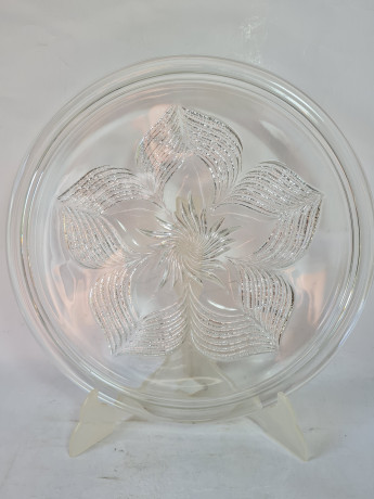 Тарелка винтажная для торта Im Stil Walther Glas, хрусталь, 28,5 x 2,5 см, Германия, 1960-70гг.