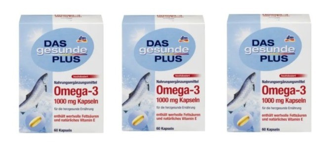 Mivolis Omega-3 1000 Омега-3 1000 мг Рыбий жир в капсулах, Набор 3шт. x 60 шт 
