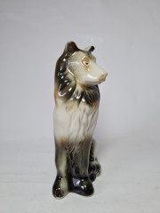 Статуэтка винтажная среднего размера &quot;Колли&quot;, фарфор, 18 x 11 см, Бразилия, 1960-70гг.