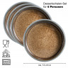 Moritz & Moritz Moritz & Moritz Dessertschale 4-tlg. REACTIV grau Десертная тарелка Moritz &amp; Moritz 4 шт. РЕАКТИВНЫЙ