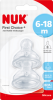 Nuk Первый Выбор Plus Насадка для бутылочки Силиконовая Размер 2, 6-18 Месяц	ы, Lochgröße S для Чай, 2 шт
