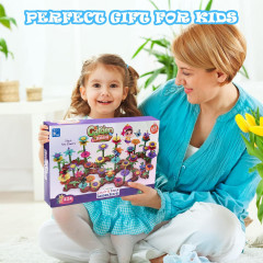 Cyiecw 224 Pieces Flower Garden, Набор из 224 элементов для цветочного сада, с сумкой для хранения