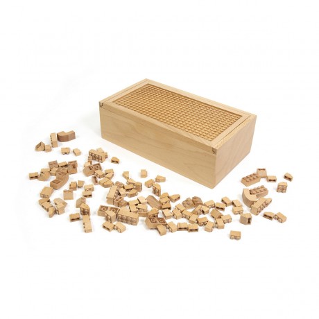 FabBrix FabBrix Holz-Bausteine (150 p.)  Kiste Деревянные строительные блоки FabBrix (150 шт.) коробка