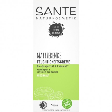 Sante FEUCHTIGKEITSCREME BIO-GRAPEFRUIT & EVERMATTM УВЛАЖНЯЮЩИЙ КРЕМ ОРГАНИЧЕСКИЙ ГРЕЙПФРУТ И EVERMATTM