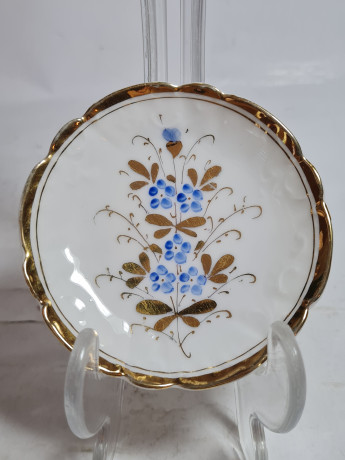 Сервиз кофейный винтажный Silesia, свадебный набор в стиле модерн, фарфор, кофейник, 2 кофейные пары, блюдце, Германия, 1960-70гг.