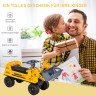 HOMCOM Kinder Bulldozer mit Stauraum Детский бульдозер с местом для хранения