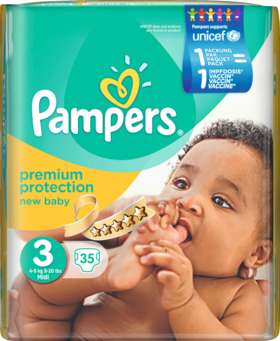 Pampers New Baby Подгузники Размер 3 Midi 4-9kg, 35 шт