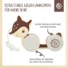bieco Nachziehspielzeug Holz Reh Kinder Nachziehtier Wald Holzspielzeug ab 1J Ziehtier Nachziehspielzeug Мягкая игрушка "деревянный олень" Детская игрушка "Мягкий лес" Деревянные игрушки от 1 года Мягкая игрушка