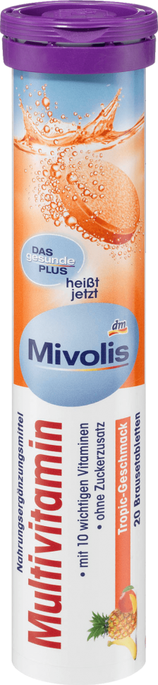 Mivolis Multivitamin Мультивитамины Растворимые таблетки, 20 шт