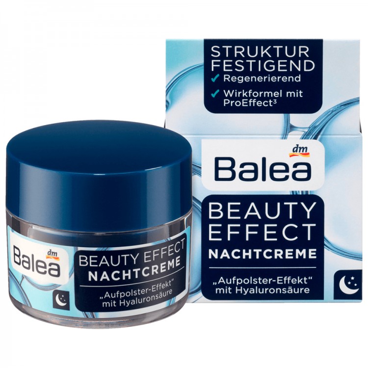 Balea Beauty Hyaluron Nachtcreme, Балеа Ночной крем для лица с гиалуроновой кислотой, 50 мл Balea Beauty Hyaluron Nachtcreme, Балеа Ночной крем для лица с гиалуроновой кислотой, 50 мл