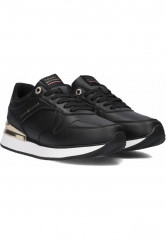 Tommy Hilfiger ELEVATED FEMININE RUNNER Trainers zwart ELEVATED FEMININE RUNNER — Кроссовки хотя