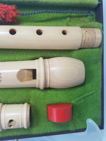 Флейта винтажная Moech Rottenburg в заводской упаковке, с инструкцией, 17,5 x 13 x 4 см, Германия, 1960-70гг.