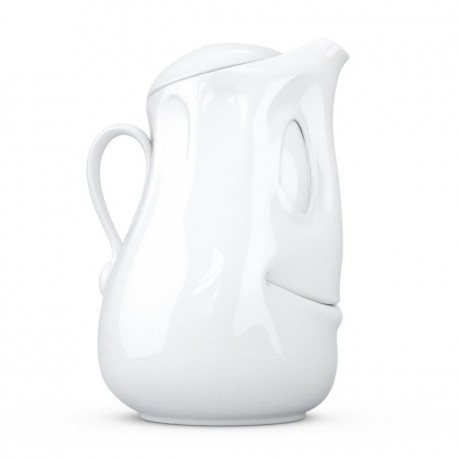 Fiftyeight Products TV Tassen Kanne weiss gut drauf 1,2 L Кувшин ТВ-чашка знает хорошее настроение 1,2 л