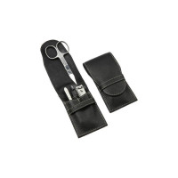 Hans Kniebes Taschenmanicure, Rindleder, rostfrei Карманный маникюр, воловья кожа, нержавеющая сталь