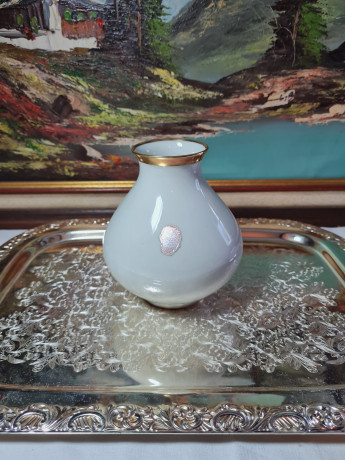 Ваза винтажная Royal KM Bavaria, ручная работа, фарфор, 15 x 11 см, Германия, 1960-70гг.